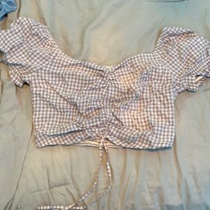 Hollister off the shoulder cropped top